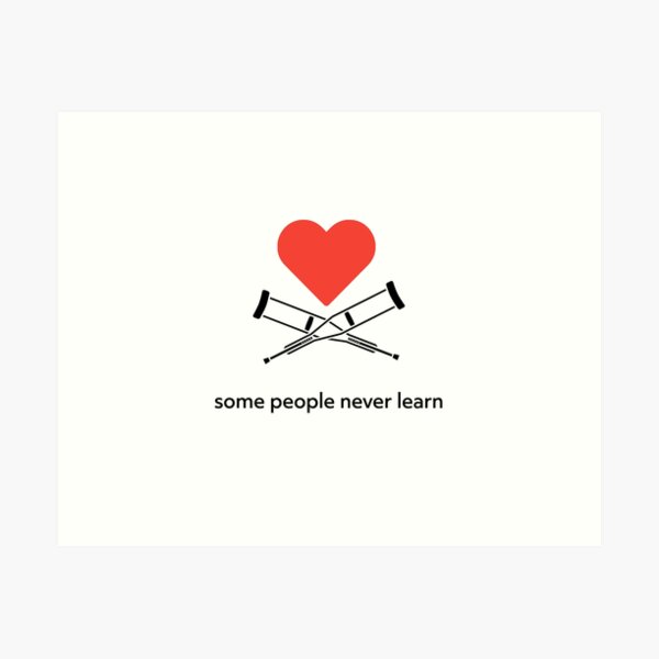 Jackass some people never learn Art Print RB1309 product Offical jackass Merch