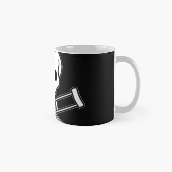 Jackass Forever - Jackass Red Skull And Crutches Warning Logo Classic Mug RB1309 product Offical jackass Merch