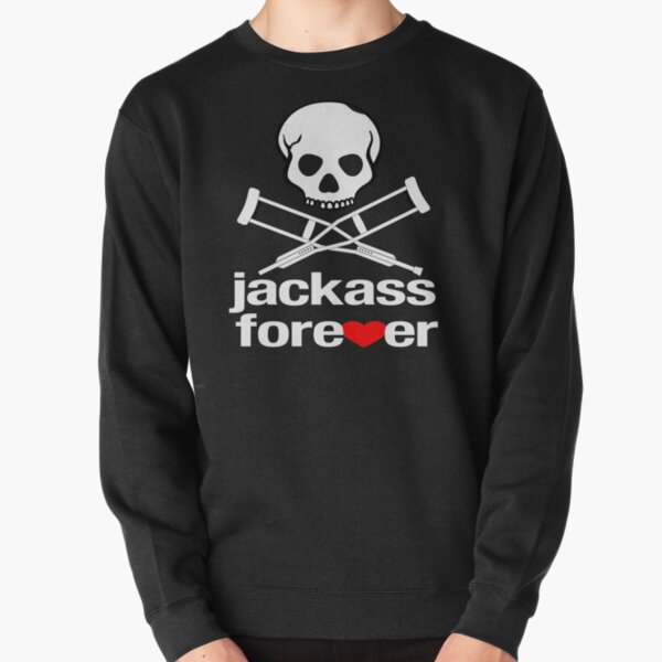 Jackass Forever Skull And Crutches Pullover Sweatshirt RB1309 product Offical jackass Merch