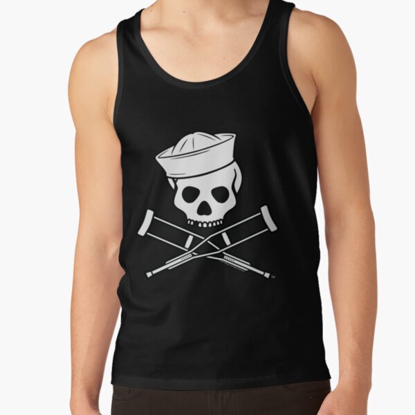 Jackass Sailor Skull & Crossbones Logo Tank Top RB1309 product Offical jackass Merch