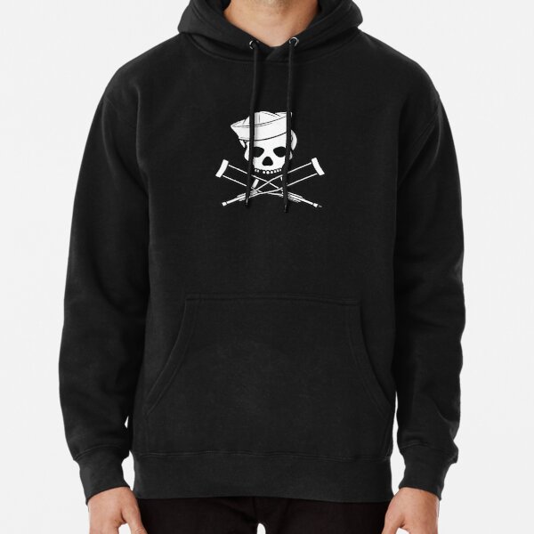 Jackass Sailor Skull & Crossbones Logo Pullover Hoodie RB1309 product Offical jackass Merch