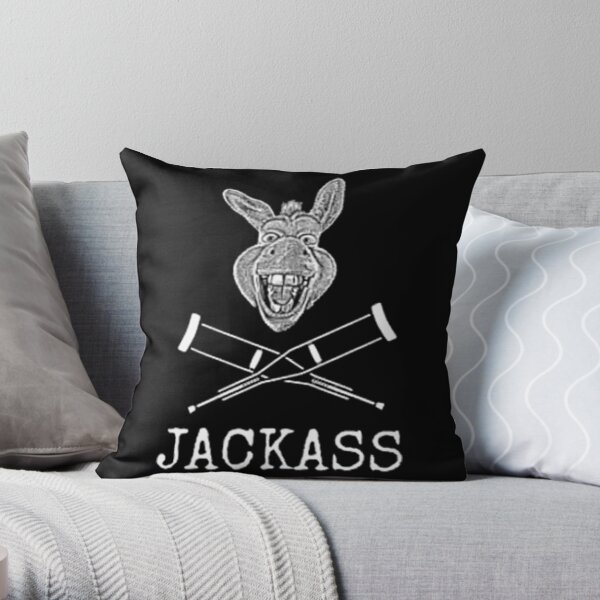 jackass  Throw Pillow RB1309 product Offical jackass Merch