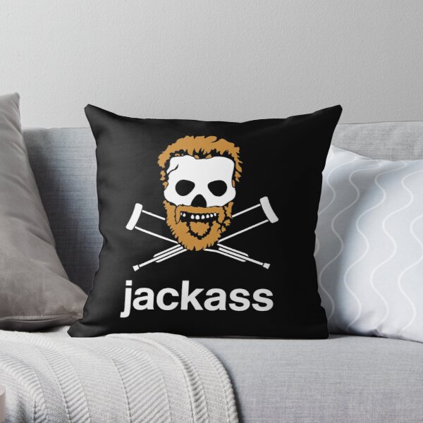 Jackass Throw Pillow RB1309 product Offical jackass Merch