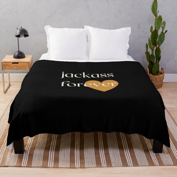 Jackass forever, funny  Throw Blanket RB1309 product Offical jackass Merch