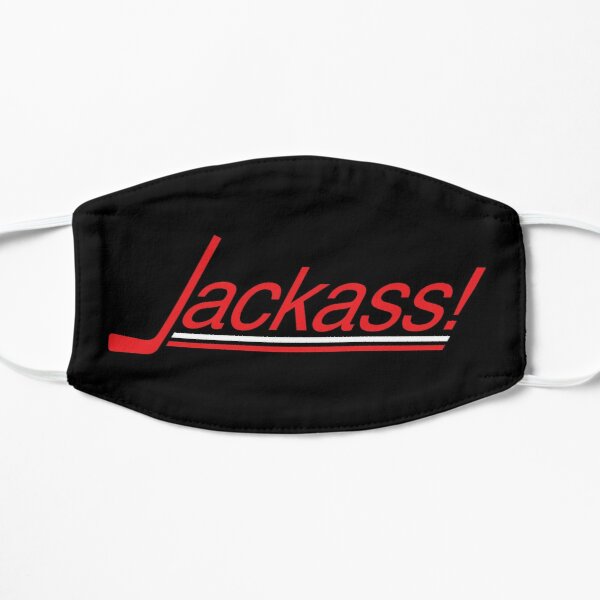 Happy Gilmore | Jackass! With Hockey Stick Flat Mask RB1309 product Offical jackass Merch